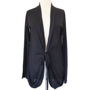 ELM DESIGN Tie front draped jersey top sz 4 L